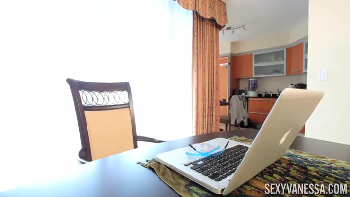 Sexy Vanessa in Computer Geek Cock Clip#1
