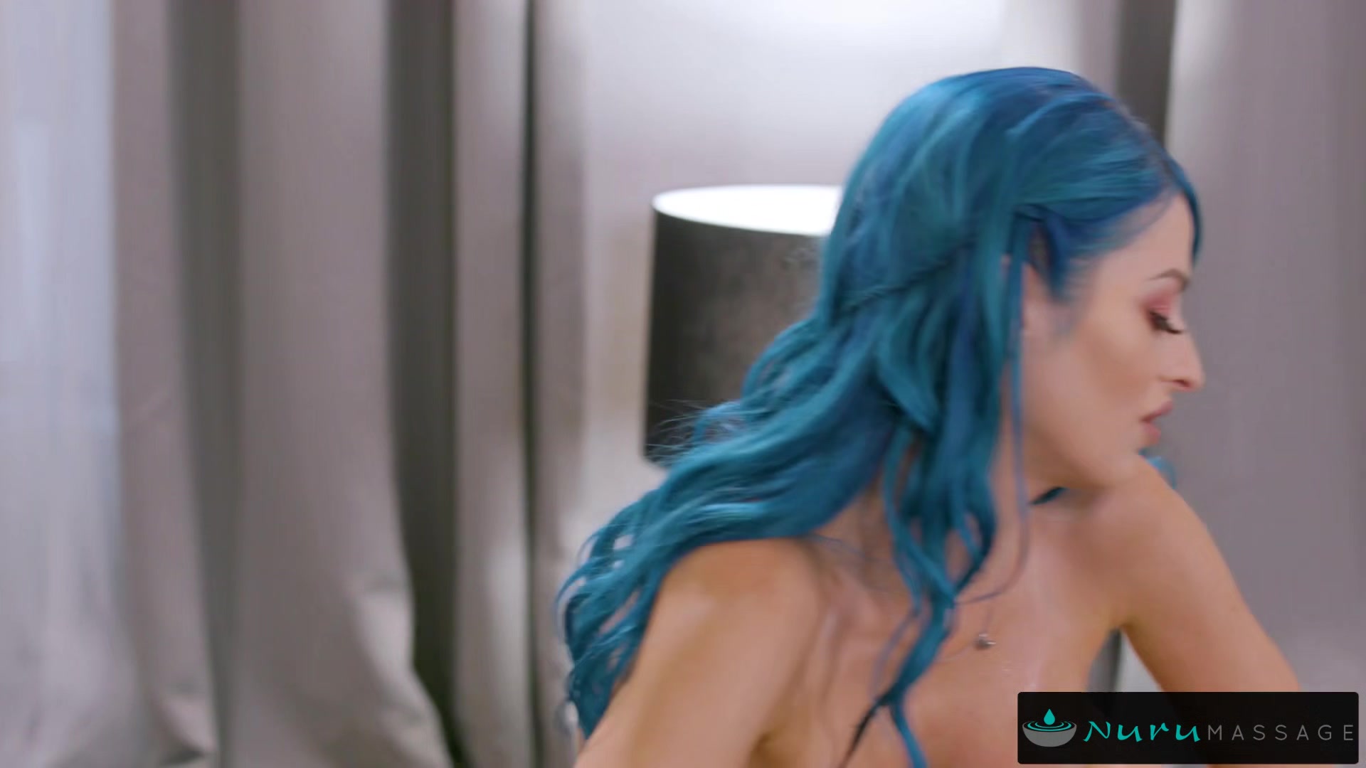 NuruMassage Jewelz Blu Takes Dirty Client's Big Dick Doggystyle Like A Pro