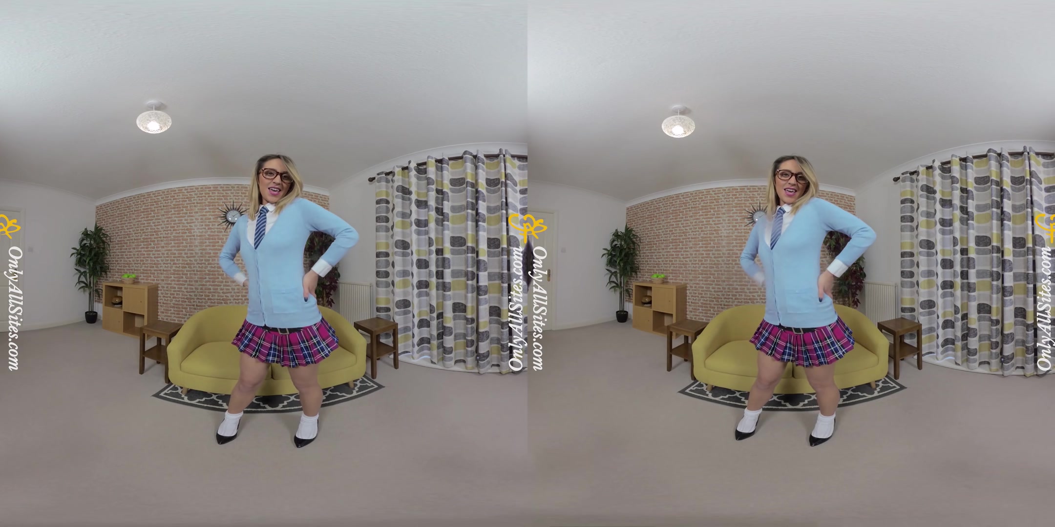 Samantha - Dirty Samantha Strips After Class - OnlyTease