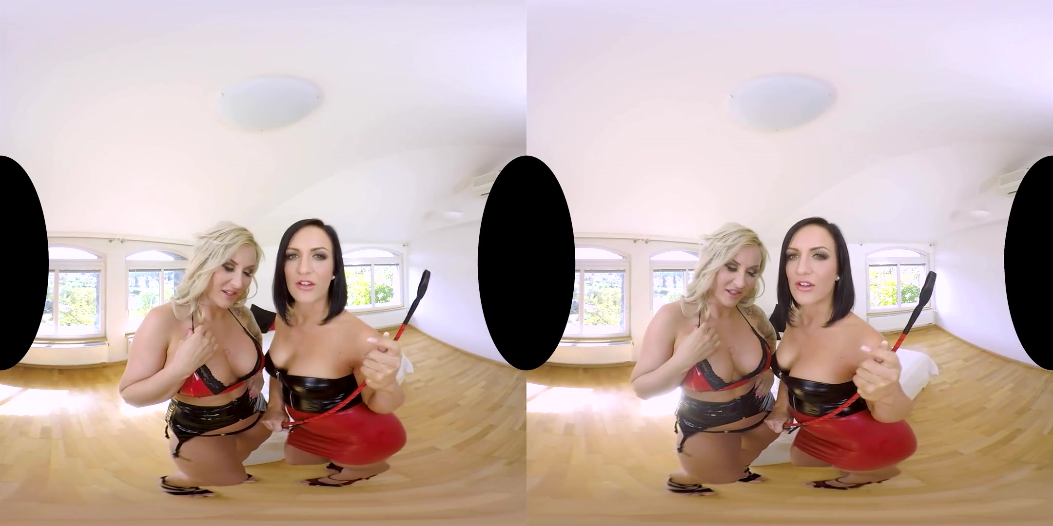 Jarushka Ross & Black Sophie in Latex Babes - POV - RealityLovers