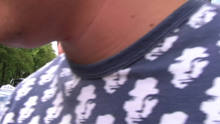 Tits cumshot after sex with city girl