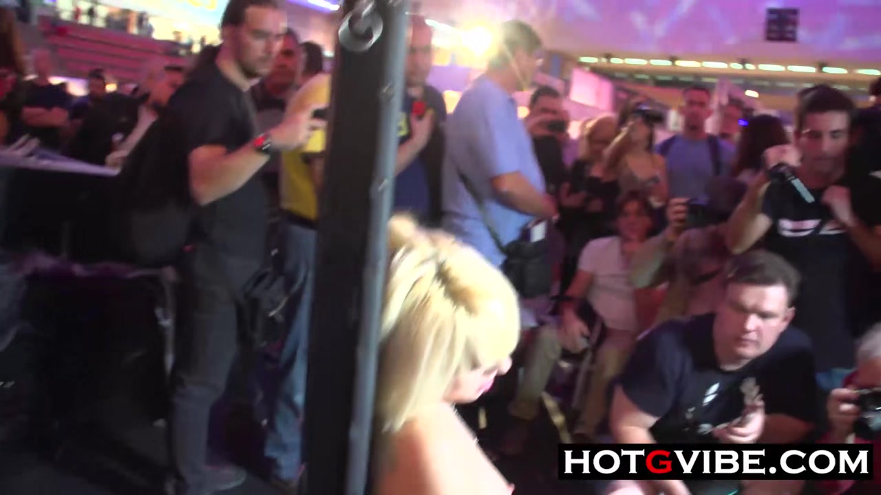 Spanish Blonde Public Fingering