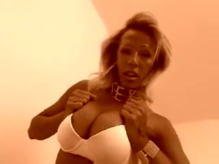busty Blond shemale Works With Two guys