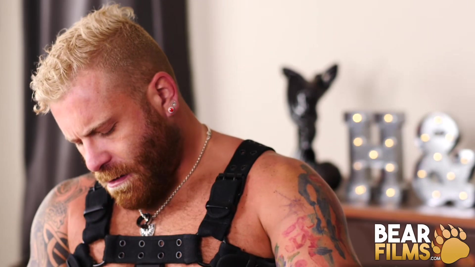 BEARFILMS Tattooed Riley Mitchel Rims Otto Samson Ass Before Riding