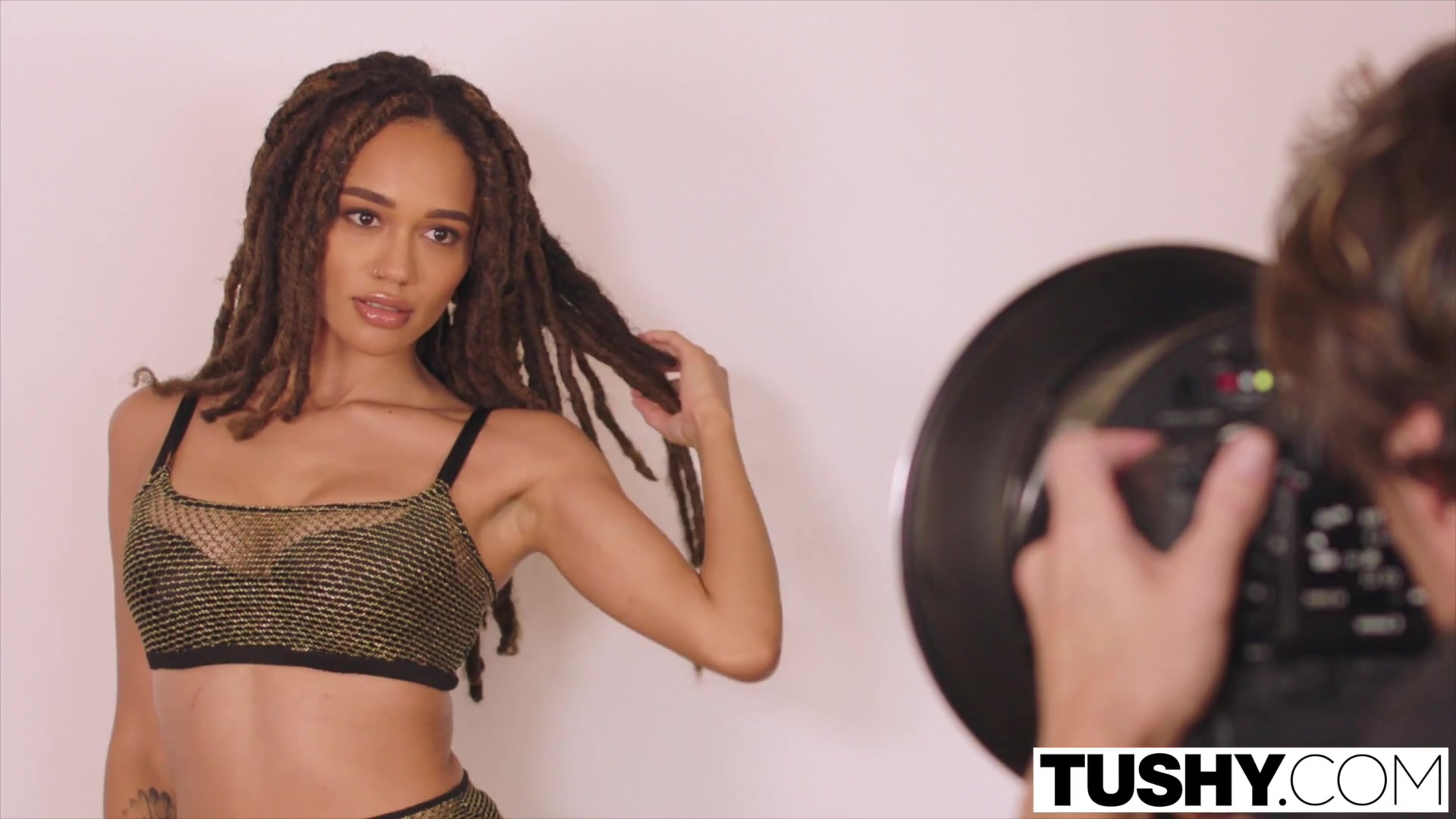 TUSHY Beautiful interracial couple experience anal