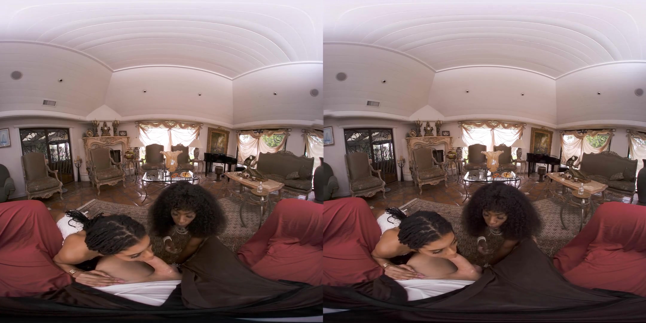 The Harlot' House 2 - Interracial MFF Threesome with Two Black Babes