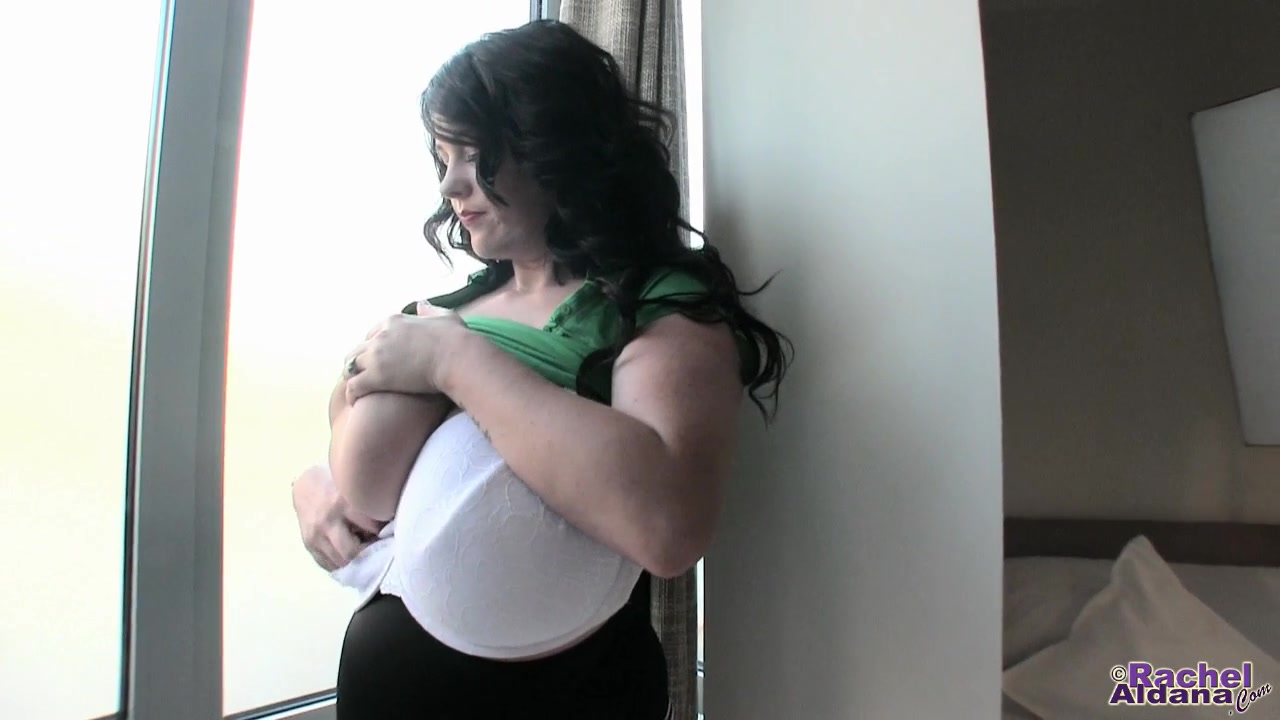 Rachel Aldana - Green Tight Shirt 1