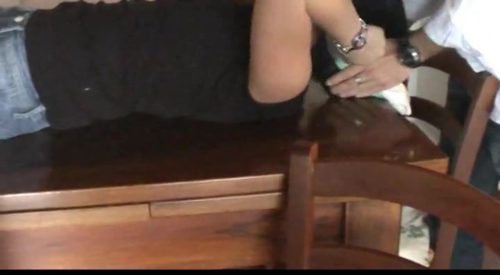 Helping tied girl to cum