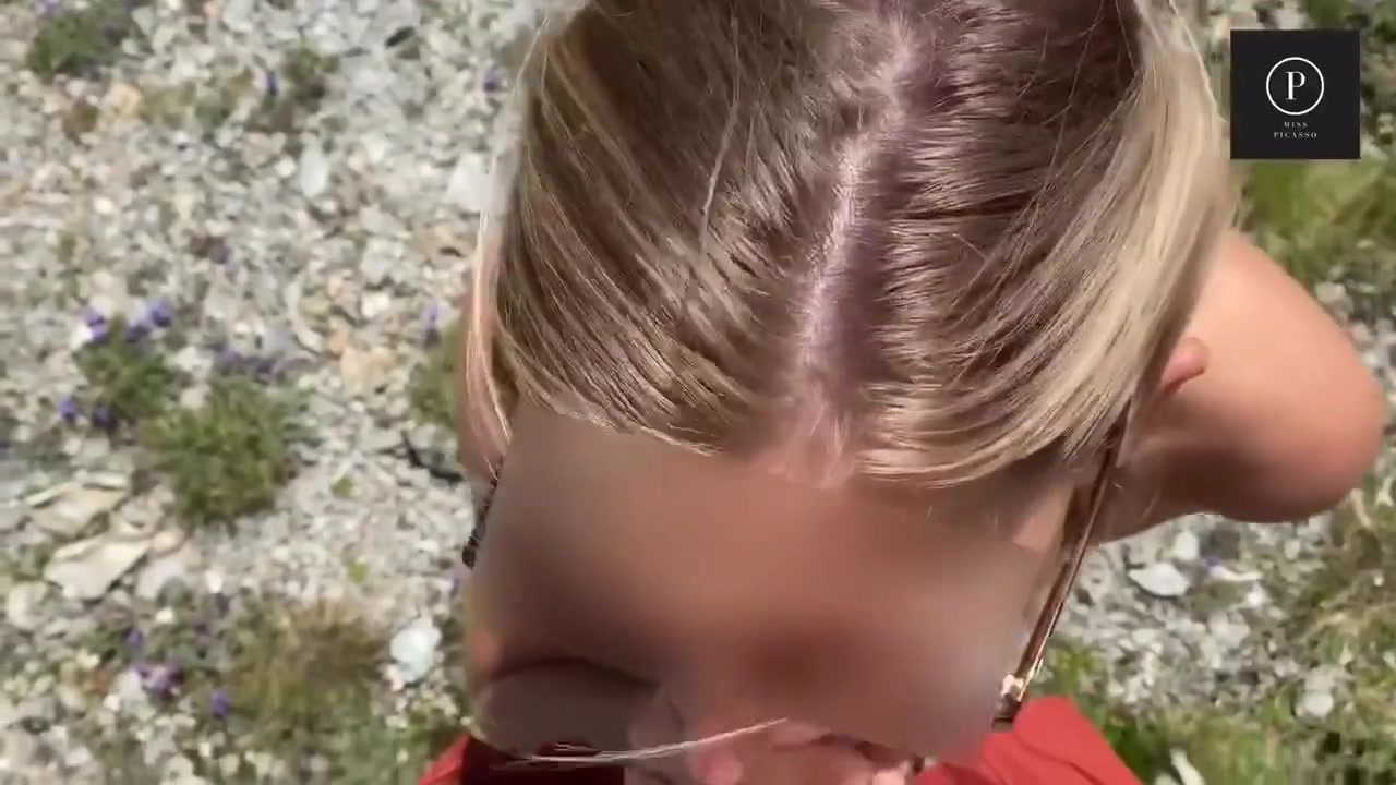 Risky Blowjob On The Top Of The Mountain - 2800 Meter