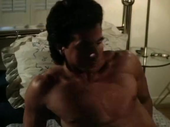 80's porn gal has wild sex with a sexy intruder