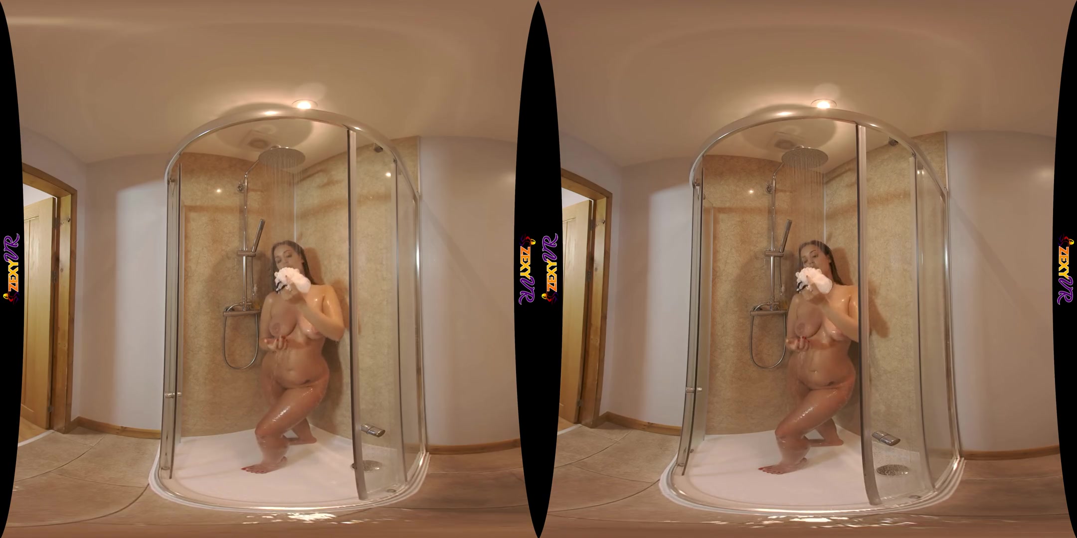 Wet & Wonderful - Big Tits Babe in the Shower Solo