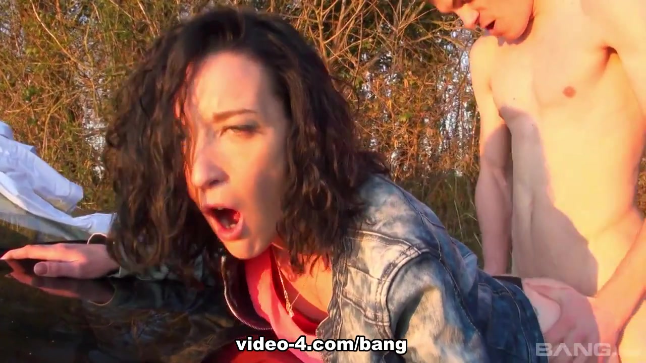 Tania Kiss takes it up the ass then lets him cum on her tiny tits - BANG!