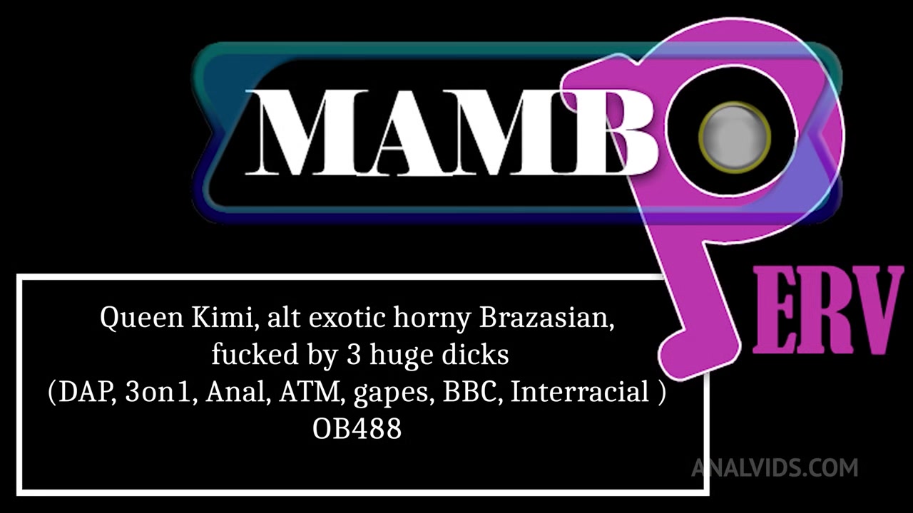 Queen Kimi, Alt Exotic Horny Brazasian, Fucked By 3 Huge Dicks