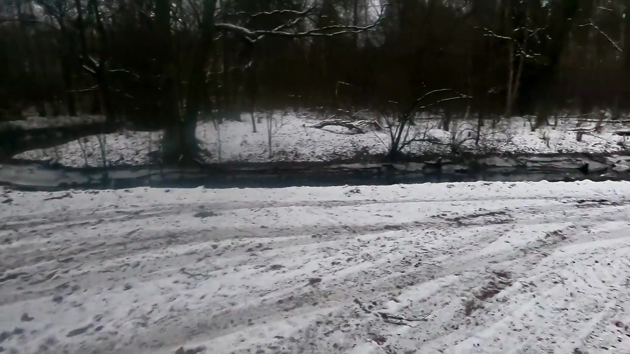 Chest And Slapping Tits In Winter Forest