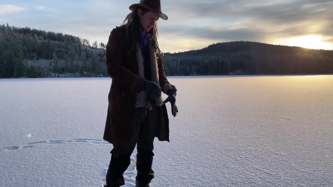 Jerking Off On A Frozen Lake - 4k 60fps