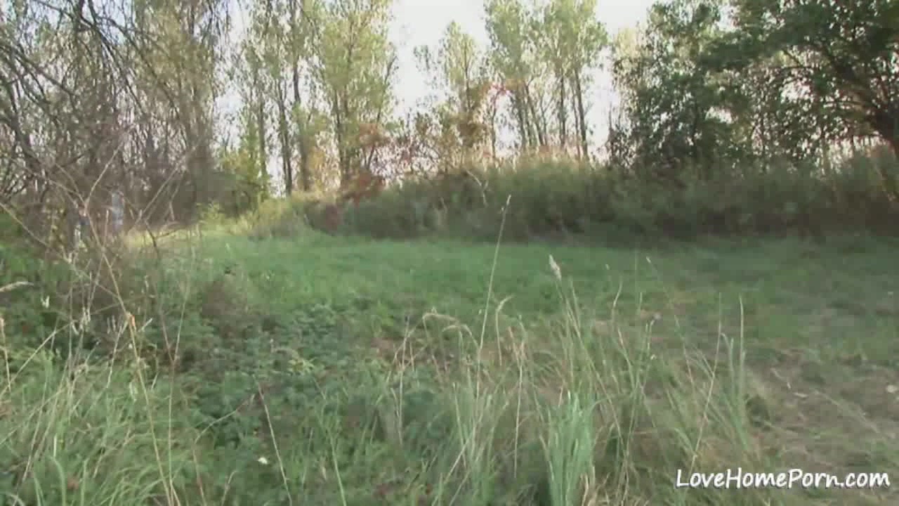 Granny is enjoying passionate fucking while outdoors