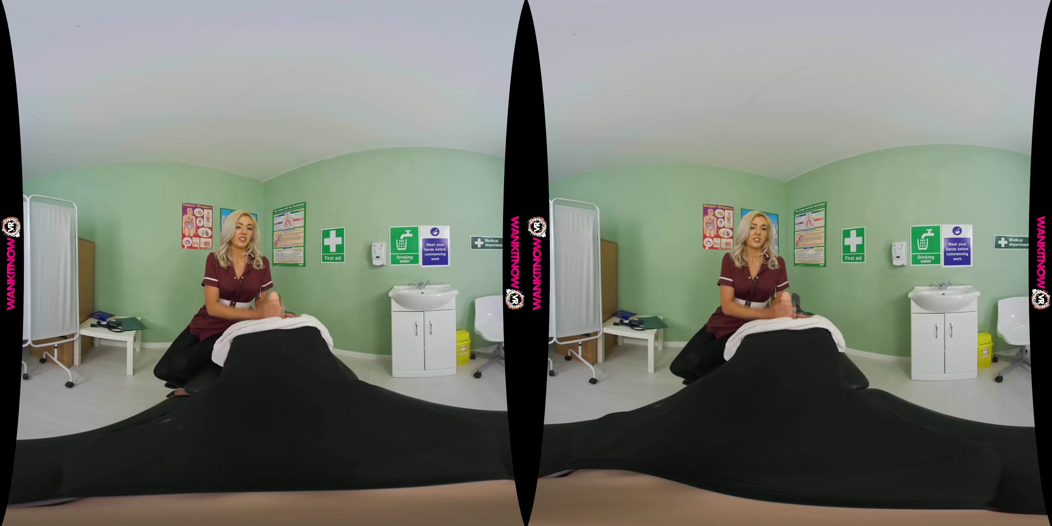 Big Boner Alert - Busty British Blonde Nurse Pov