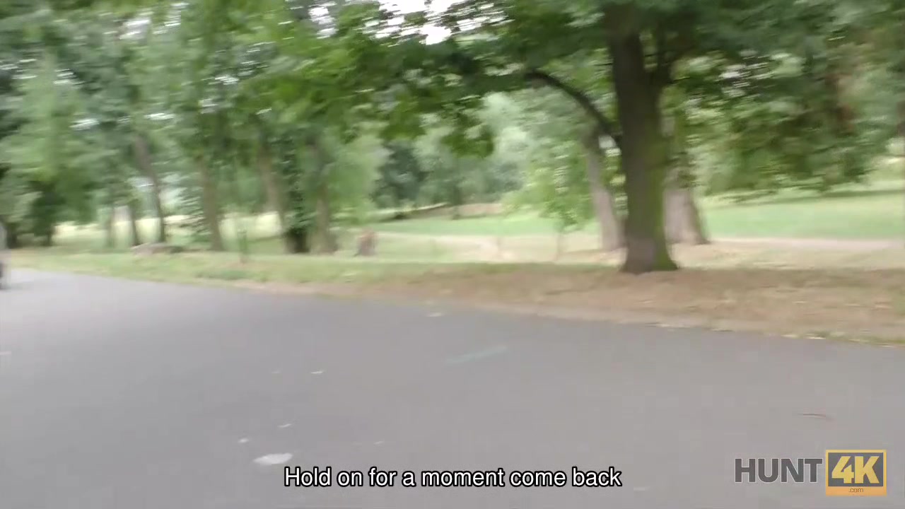 HUNT4K. Cuckold watches how his girlfriend fucks for money in park