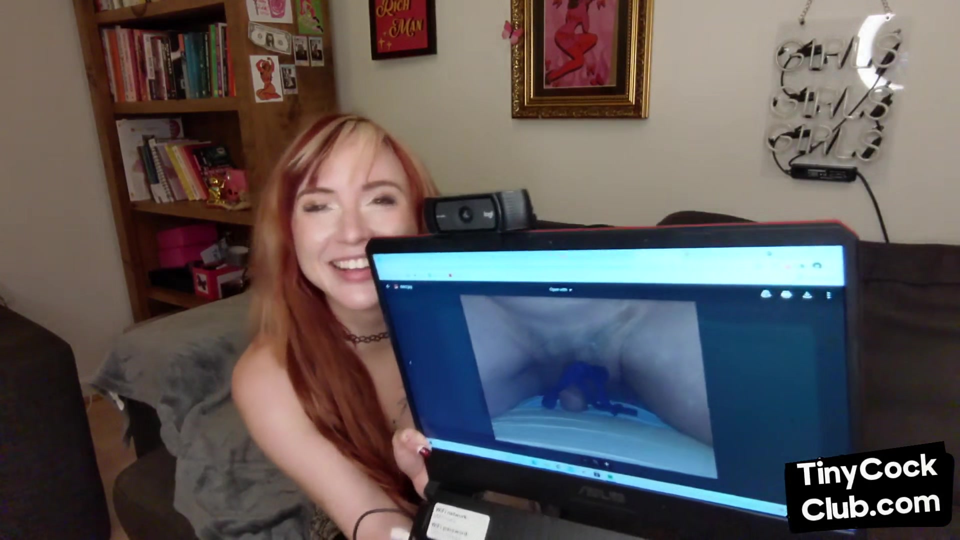 SPH solo tattooed babe talks dirty and humiliates smallcocks