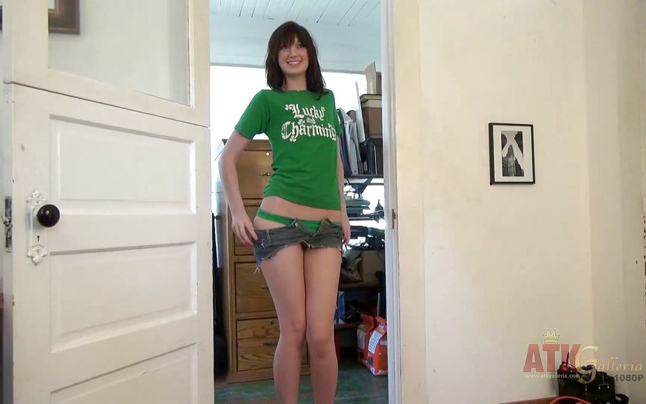 Alana Rains strips during photo-shoot