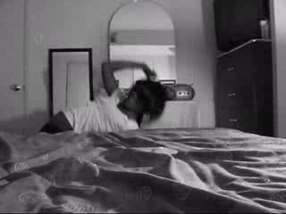 Black gal was feeling bored so she decided to shake her ass