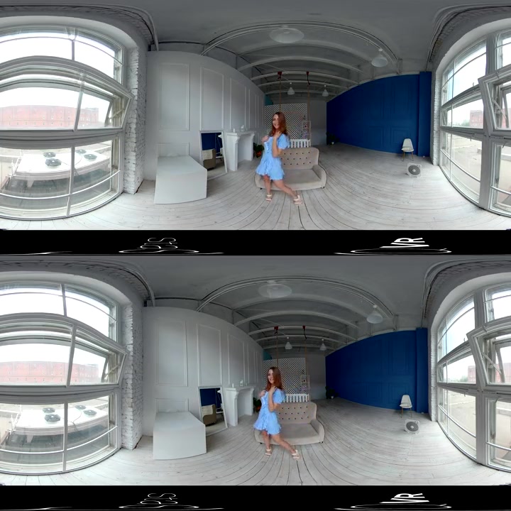 VR porn - Red Hair, Blue Dress 360º - StasyQVR