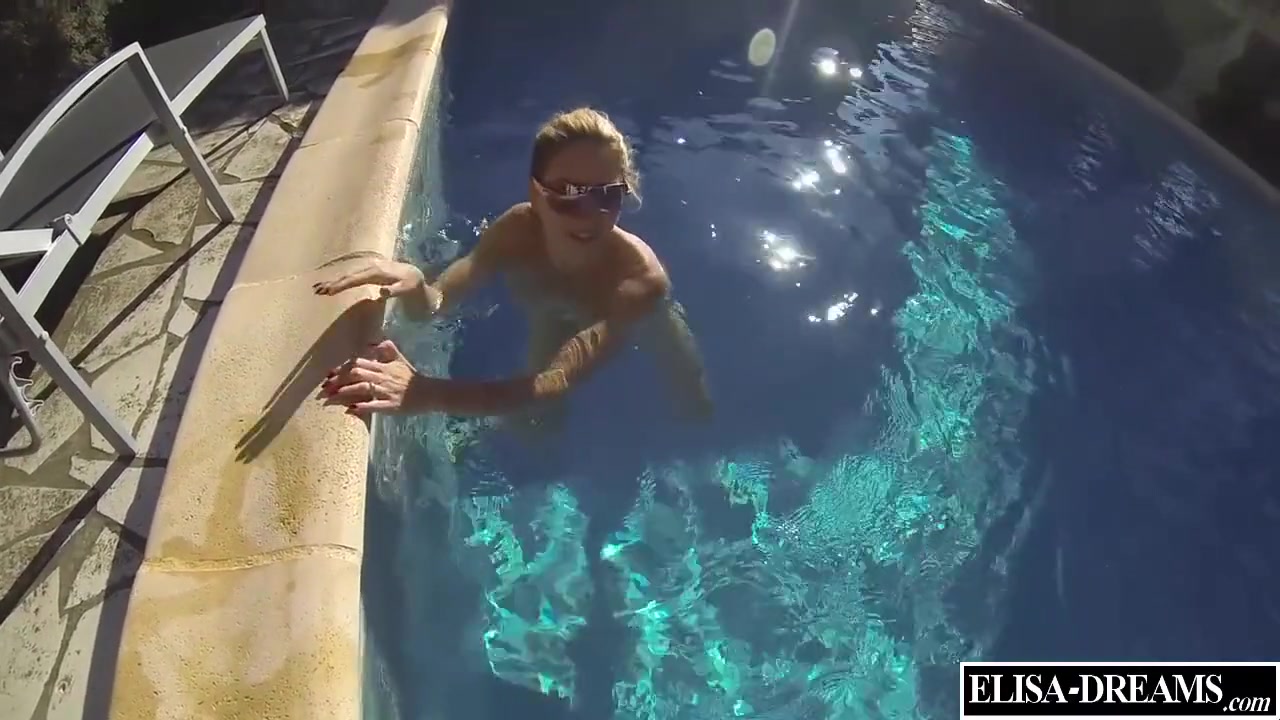 Naked And Fucked In A Pool In Front Of A With Elysa Exhib