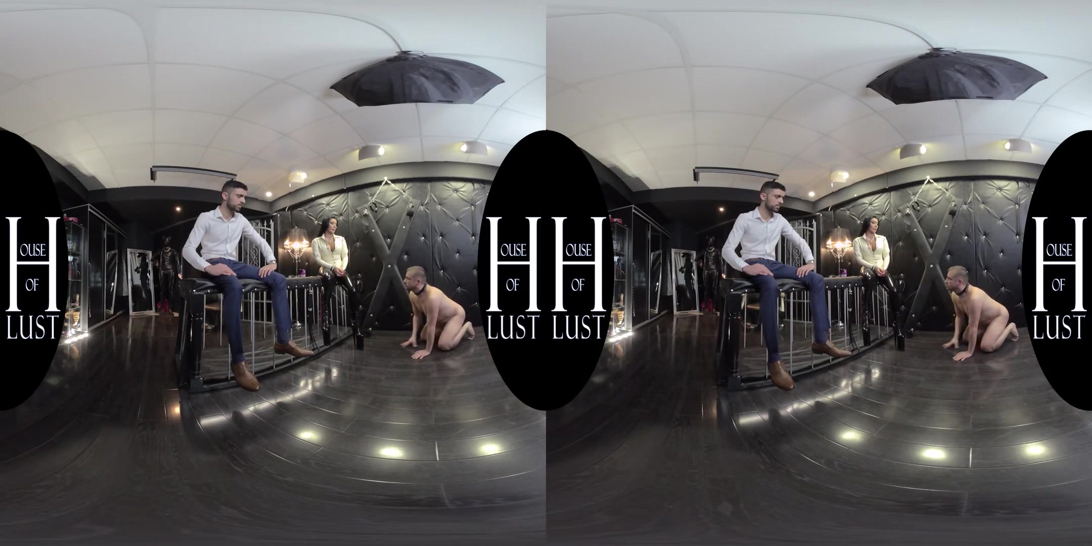 Mistress Kennya & Master Vale - Servant Gets Punished And Caged; MMF Bisexual Threesome with his Master and Mistress