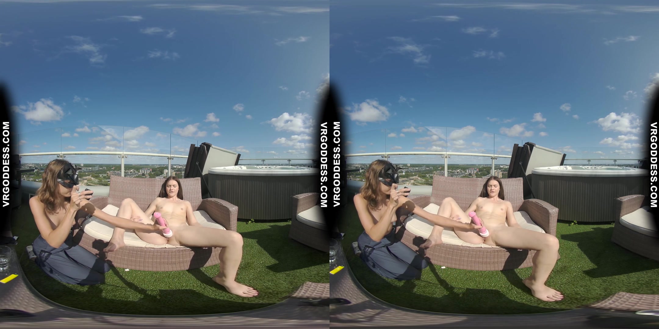 Lesbian Fun In The Sun Young Matty Smoking Dirty Female Director Miss Pussycat Worships Her Pussy