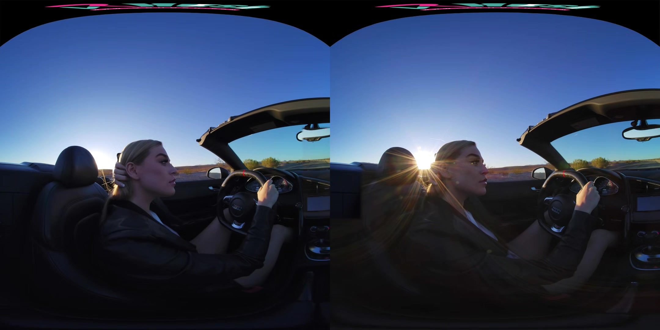VRHUSH Road trip fun with busty blonde Blake Blossom