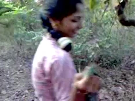 Hard Indian nipples and hairy pussy recorded in park