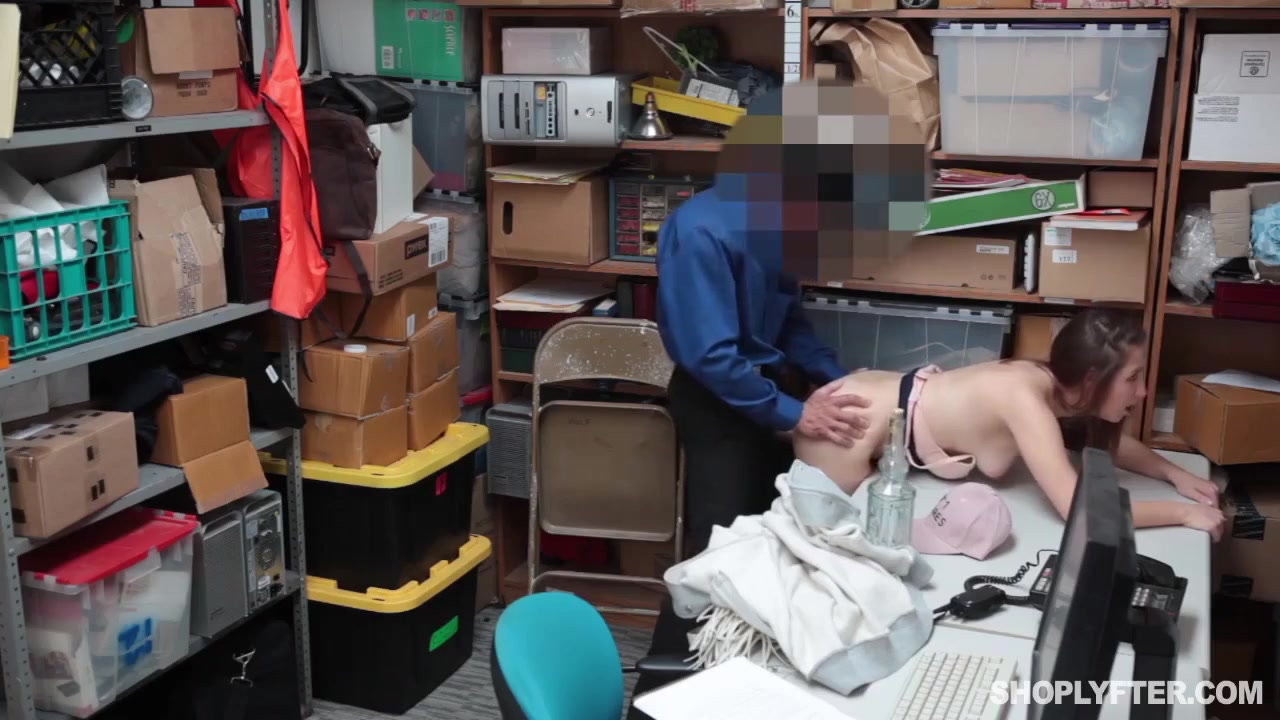 Rogue Security Guy Fuck The Out Of Young Shoplifter With Hayden Hennessy