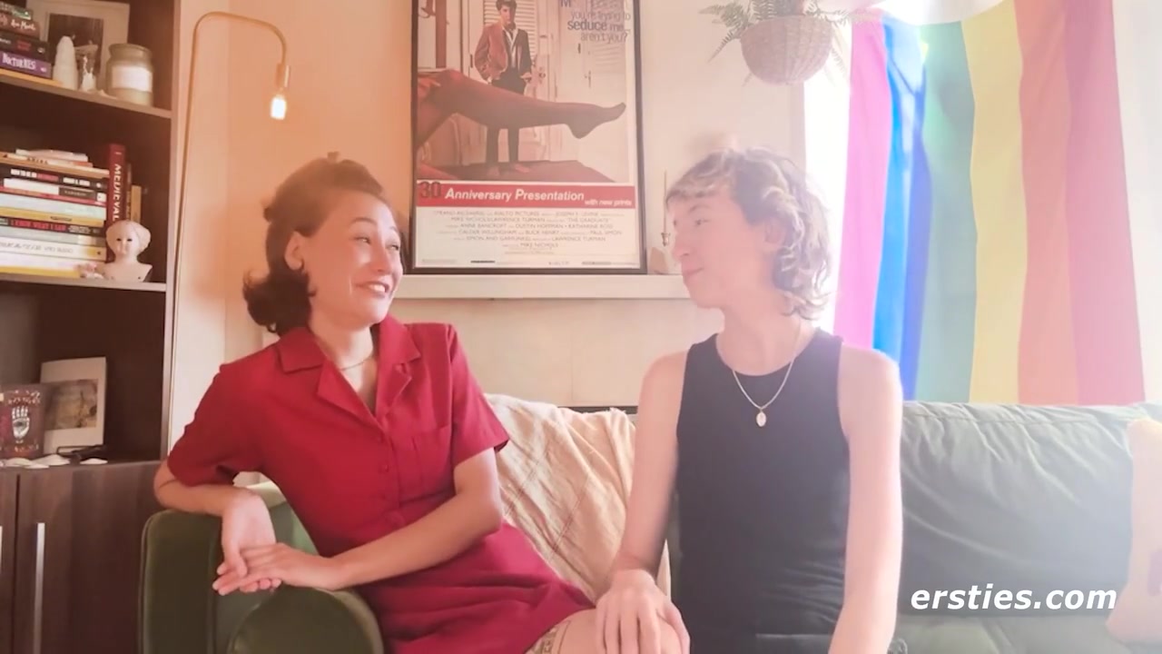 Sexy Lesbian Couple Get Intimate With Each Others Outside