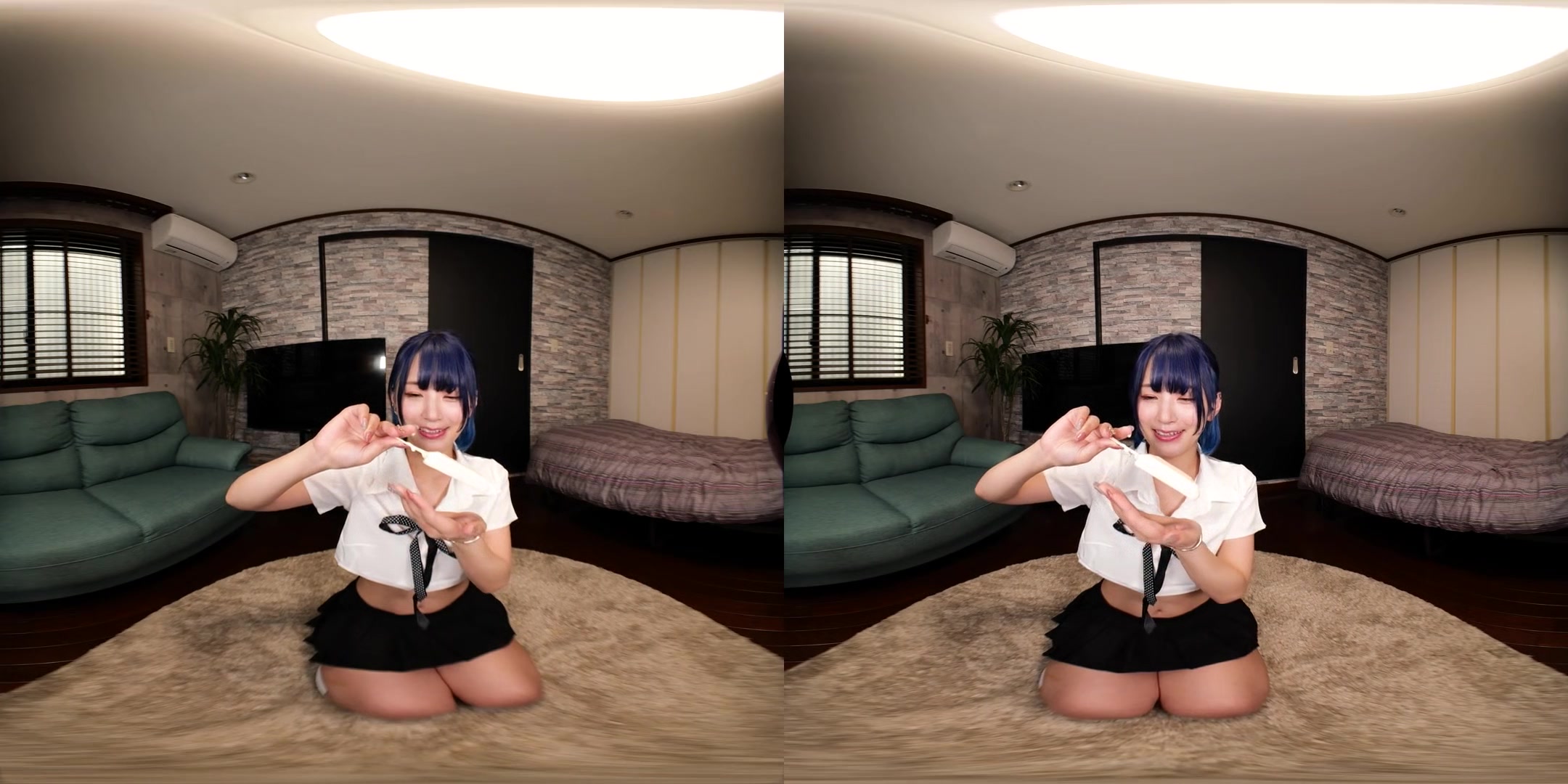 Appearing in Front of You in the Game - Japanese Teen Maid Slutty Sexy