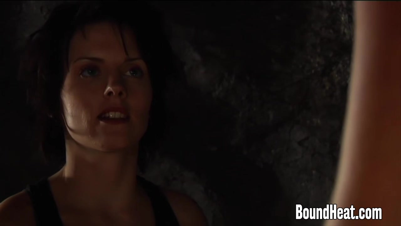 Two Bound Busty Lesbian Slaves Whipped And Punished