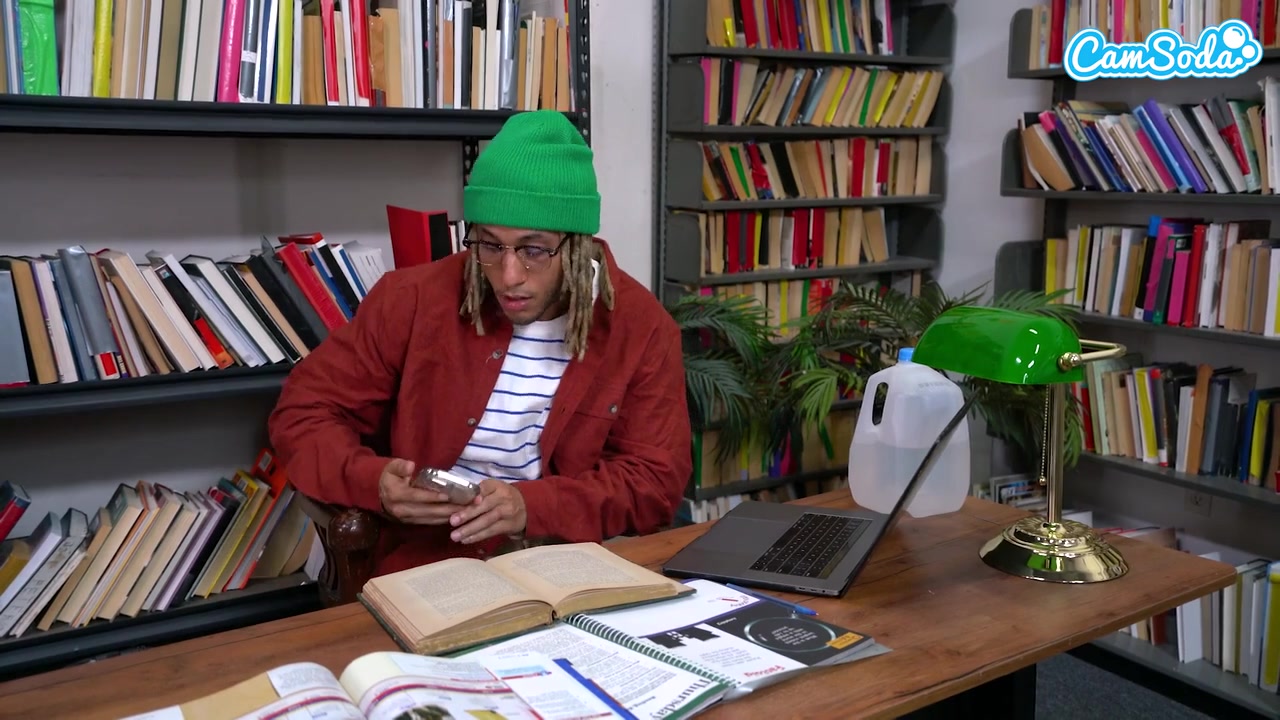 Horny College Girl Fucks Male Student in Library