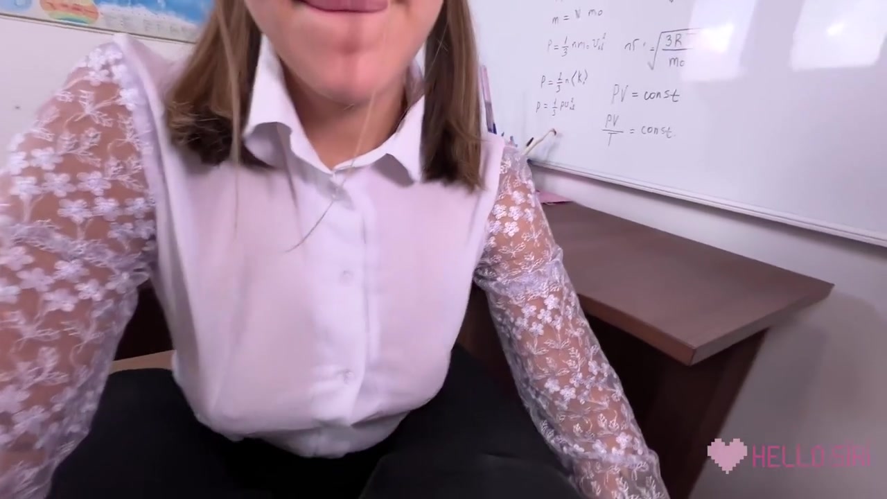 student 18+ Gave Cum Inside Herself For The Exam