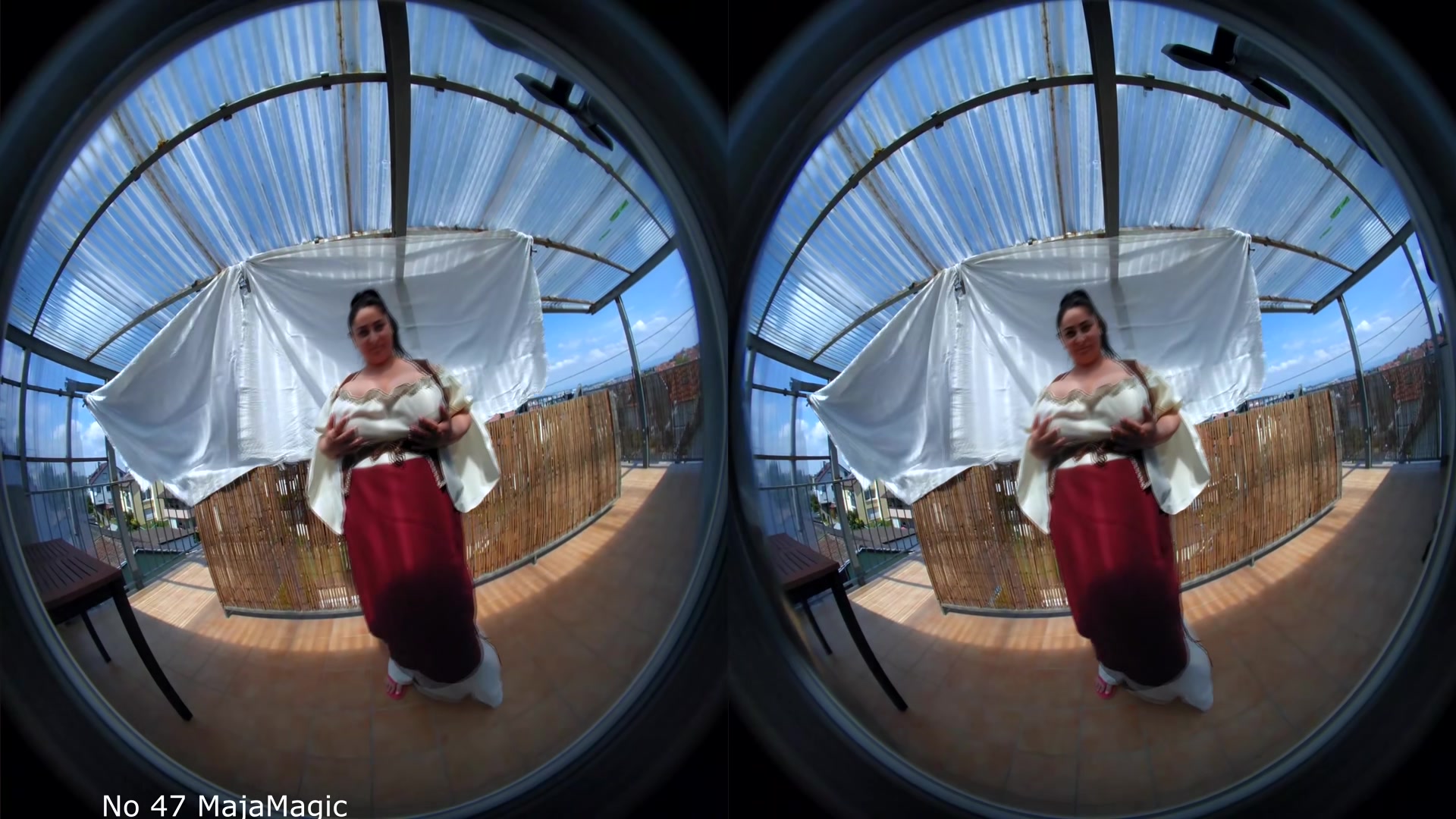 Maid Alice Shows Her Deep Cleavage - MajaMagic