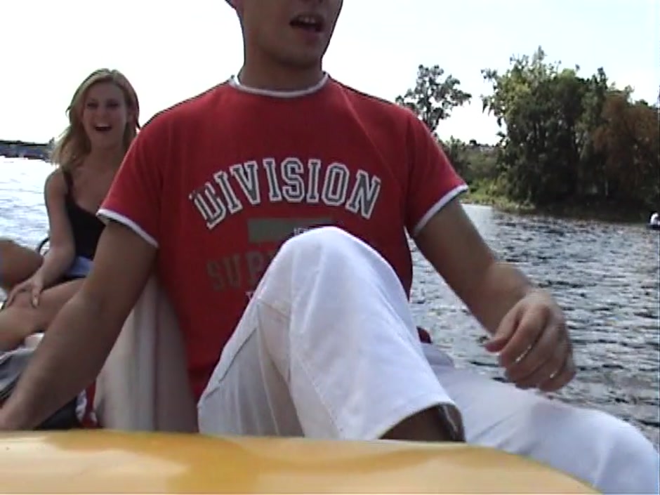 Kathy Sweet in pick up sex video with a couple on a boat