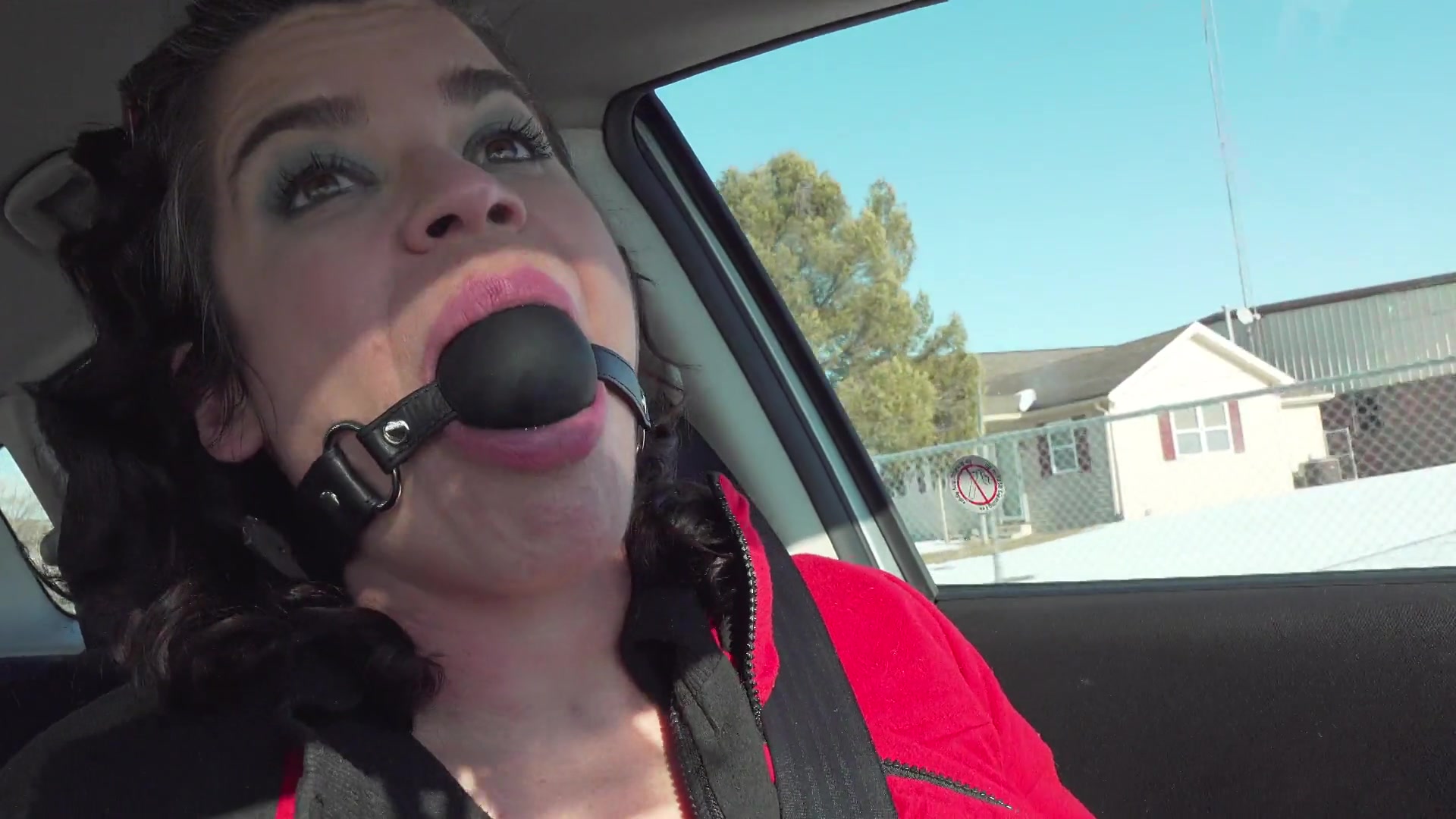 Ball Gagged Driving Challenge - Sammi Starfish