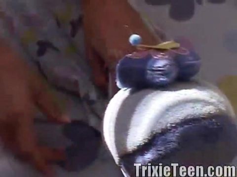 Trixie does nude yoga and rubs