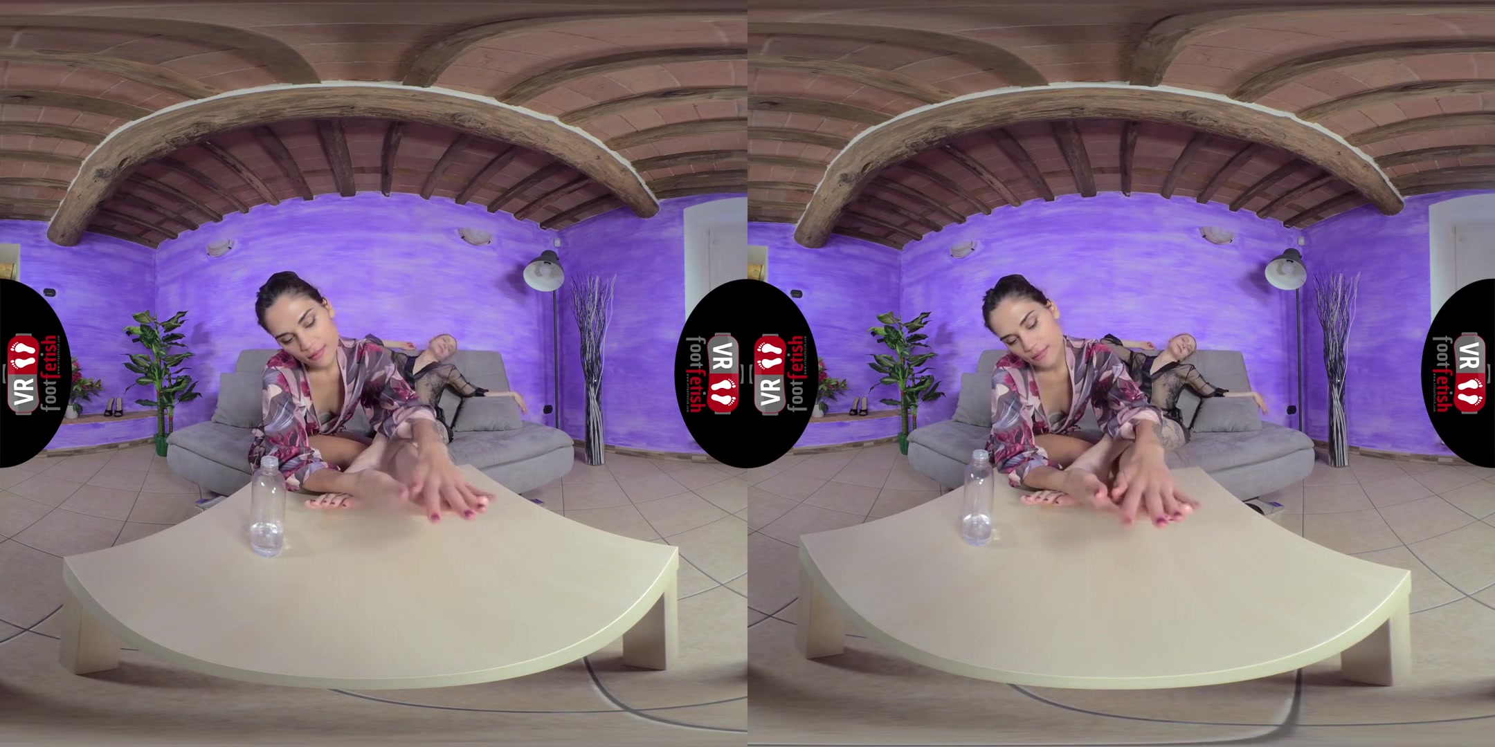 Sexy Chiara And Stella Massage Each Other's Feet With Oil - Lesbian Foot Fetish VR