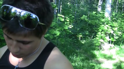 Met with the beauty and screwed in the woods in front of everybody