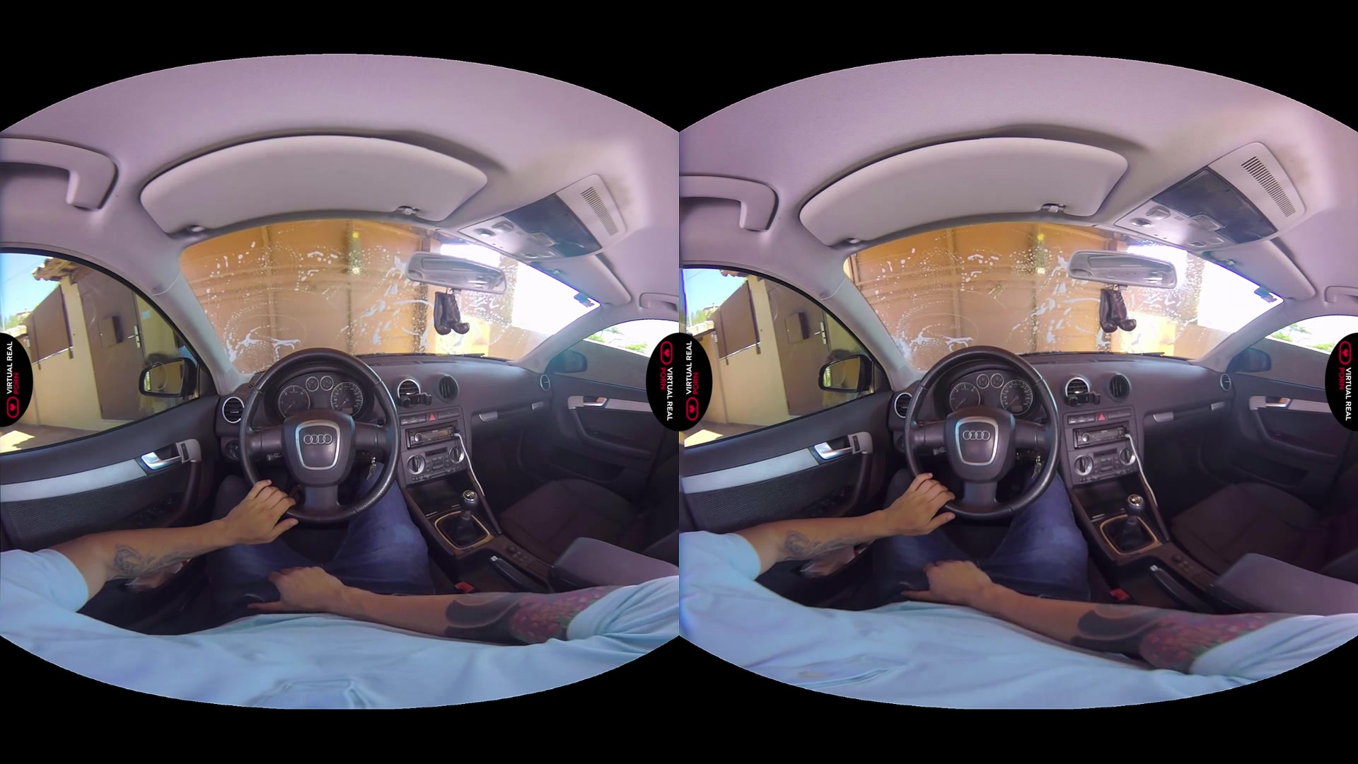 Juan Lucho Stasy Riviera in Car washing - VirtualRealPorn