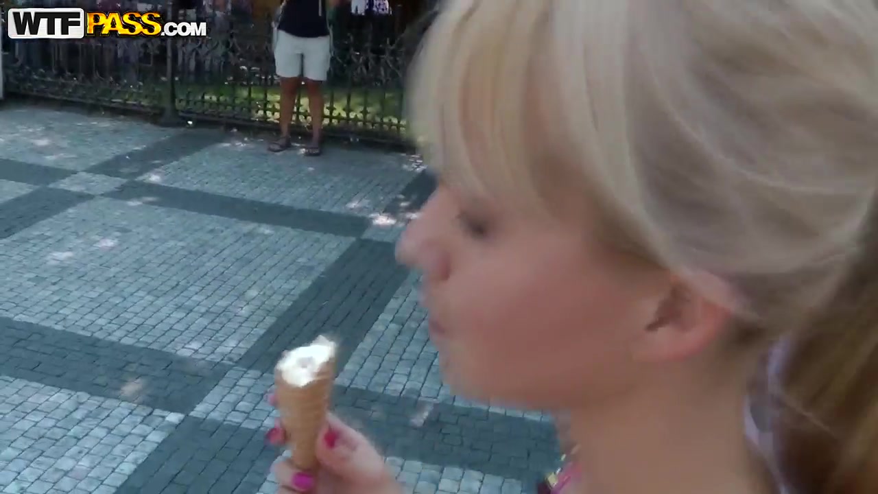 Kinky Bella Baby doing naughty things in public places