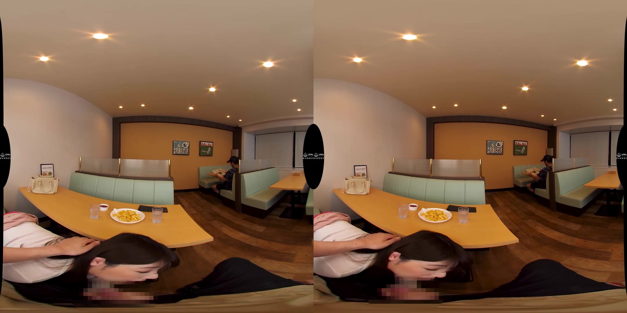 Fired for a Blowjob at the Restaurant - Busty Japanese Virtual Girlfriend in VR