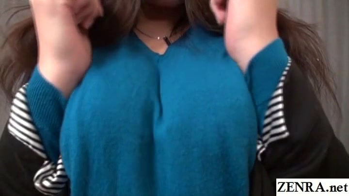 JAV body check striptease with curvy amateur Subtitled