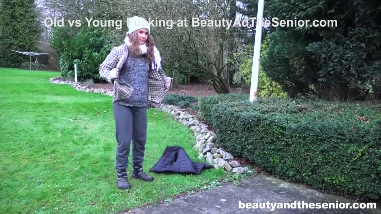 Homeless Girl Begging for Old Cock