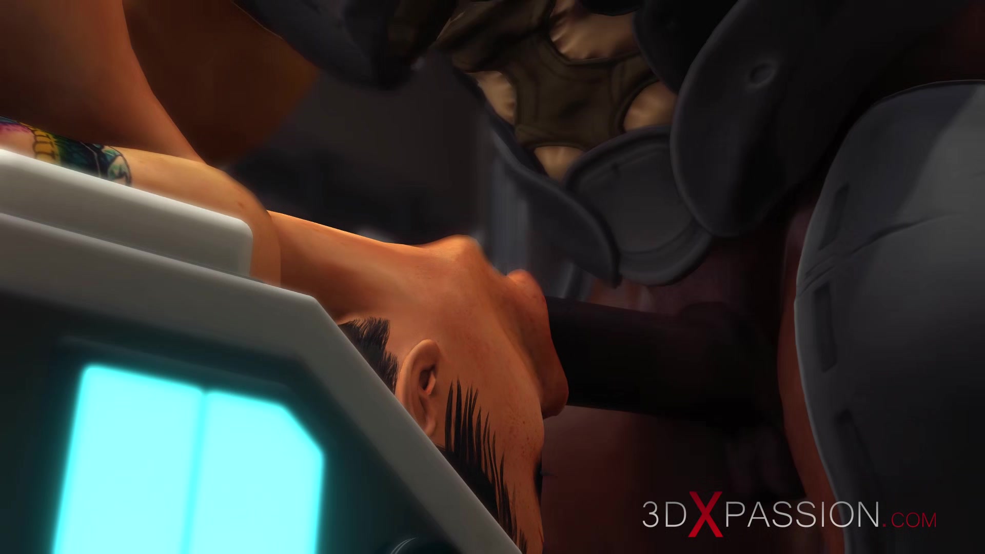 Sci-fi hardcore and a sexy cuffed hottie in the lab