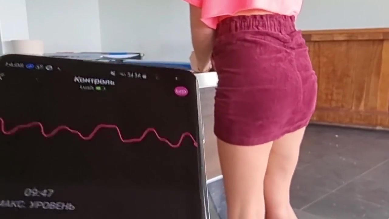I Control Her Pussy In Public With A Lovense Lush - She Moans And Is Embarassed